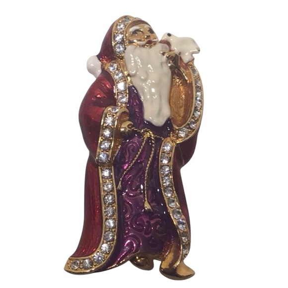Christopher Radko Santa Pin - Picture 1 of 3